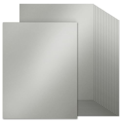 60 Sheets Silver Shimmer Cardstock 8.5 x 11 Craft Paper, 200gsm/74lb Double Sided Gray Card Stock Pearlescent Paper for Card Making, Scrapbook, Invitations and Greeting Cards - style: Silver-8.5x11