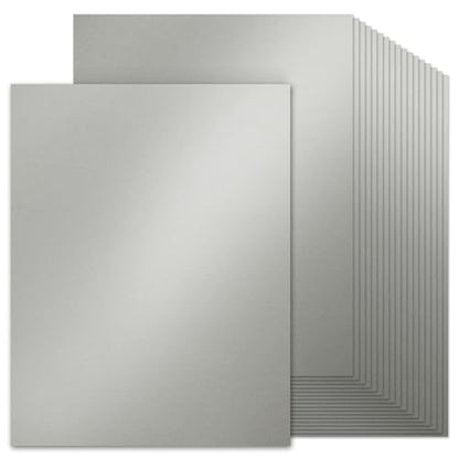 60 Sheets Silver Shimmer Cardstock 8.5 x 11 Craft Paper, 200gsm/74lb Double Sided Gray Card Stock Pearlescent Paper for Card Making, Scrapbook, Invitations and Greeting Cards - style: Silver-8.5x11