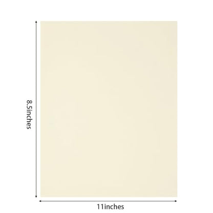 30 Sheets Cardstock Paper 8 1/2 x 11 Inches, Cream Color | For Crafts and Invitations - color: cream