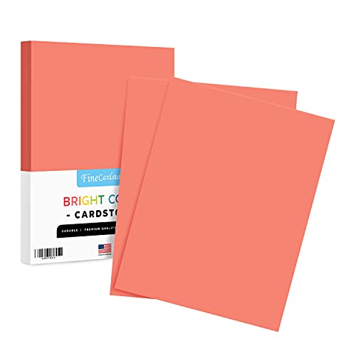 Premium Colored Card Stock Paper | 50 Sheets Pack | Superior Thick 65lb Cardstock, Perfect for School Supplies, Arts & Crafts | Acid & Lignin Free | 8.5 x 11" | Ultra Lava - color: Ultra Lava