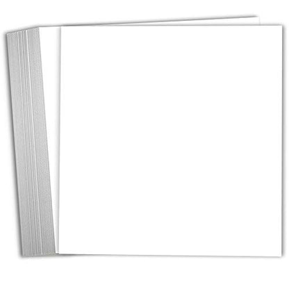 Hamilco White Cardstock Scrapbook Paper 12x12 Heavy Weight 120 lb Cover Card Stock – 25 Pack - size: 120 lb Cover