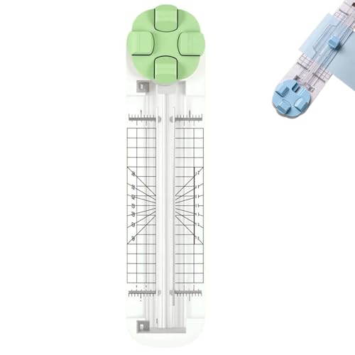 4-in-1 Portable Rotary Paper Cutter for Crafting, 4 in 1 Paper Cutter, 4-in-1 Multi-Function Paper Trimmer, Multi-Functional Bidirectional Papers Trimmer (Green-1PC) - color: Green-1pc