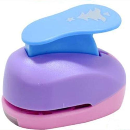 ODETOJOY Handheld Scrapbooking Punch Cutters Engraving Album Cards Paper Crafts Puncher Hole Punches Supplies with Shape Christmas Tree - size: Christmas Tree