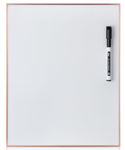 Mr. Pen- Small Dry Erase Board, 11x14 Inches | Whiteboard with Black Dry Erase Marker, Aluminum Frame, Magnetic Small White Board for Students, Home, Office and Classroom - color: Rose Gold