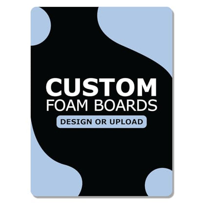 GotPrint Premium Custom Foam Boards, 3/16" Thick Customized Your Own Design Text/Logo/Image Foam Poster Boards for Photo Mounting Presentations Art Craft, Shape Rounded Rectangle, 10" X 14", Pack of 1 - size: 10" x 14", style: Rounded Rectangle