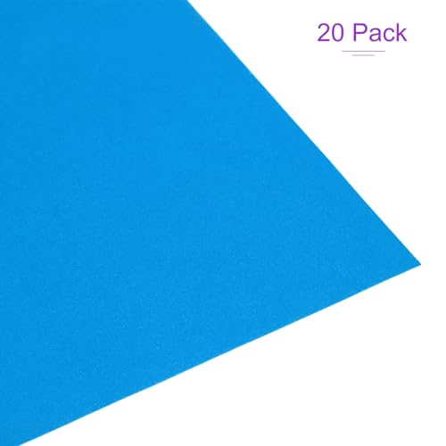 DMiotech 20 Pack Sanded Pastel Papers 11 x 8 Inch, Blue Pastel Papers 160GSM Art Cardstock Papers for Artists Crayons Charcoal DIY Crafts - color: Blue, size: 11 x 8 Inch