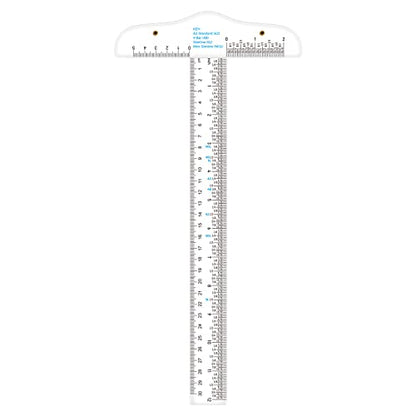 12" Clear Acrylic T-Square Ruler for Easy Reference While Crafting T-Square Ruler Hand Tool in Both Inches Metric Measurements Transparent Graduated T-Ruler Inch Metric T-Square Measuring Scale Ruler - color: 1PCS 12" T-Ruler