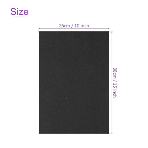 DMiotech 20 Pack Sanded Pastel Papers 10 x 15 Inch, Black Pastel Papers 160GSM Art Cardstock Papers for Artists Crayons Charcoal DIY Crafts - color: Black, size: 10 x 15 Inch