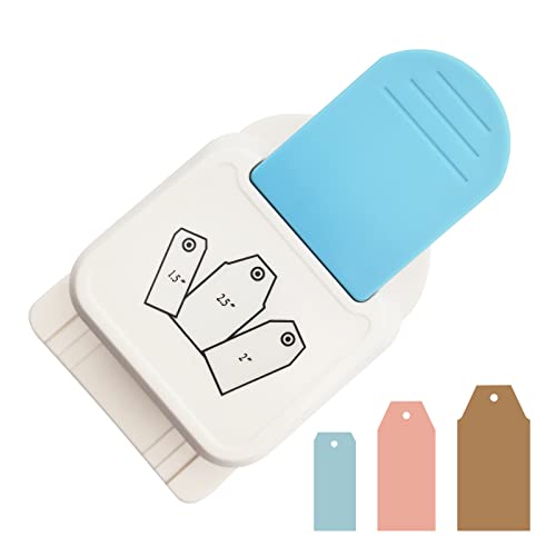 Paper Craft Tag Punch, 1.5, 2 or 2.5 Inch Gift Tag Paper Punches for Scrapbooking Craft Perfurador DIY Puncher (Style C) - color: Style C-Square Shape
