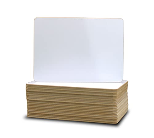 Flipside Products 5" x 7" Two-Sided Dry Erase White Boards, Classroom Pack, Double Sided Lapboard for Class, Reusable for Group Participation - 24 Pack - size: 7"W x 5"H, style: 24 Pack