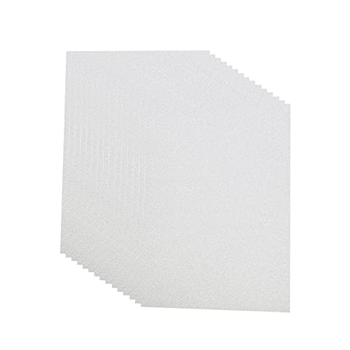Glitter Cardstock, 250 GSM,15 Sheets, Glitter Paper for Crafts, Birthday and Wedding Party Decorations, Gift Box Packing and Other DIY Projects, 8 X 11.6 Inches (15 silver) - color: 15 silver