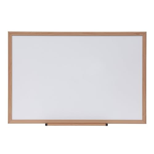 Universal 43619 Dry Erase Board, Melamine, 36 x 24, Oak Frame - size: 36"W x 24"H, style: Traditional