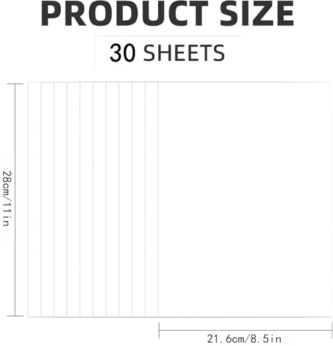 30 Sheets White Cardstock 8.5'' x 11'', 250gsm/90lb Heavyweight Cover Cardstock Paper, Thick and Smooth Card Stock Perfect for Invitations, Menus,DIY Cards, Arts and Crafts - color: White
