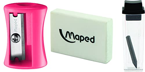 Maped Study Geometry 10 Piece Set - Advanced Student Kit - Precision Tools - Durable & Ergonomic Design - Enhances Creativity - Quality Materials