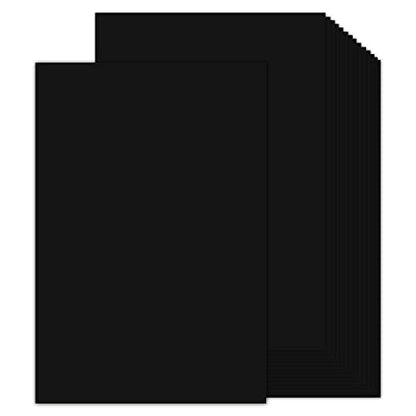 100 Sheets Black Cardstock 11x17 Thick Paper, Goefun 80lb Heavyweight Legal Printer Paper for Halloween, Arts, Crafts, Ledger, Tabloid, Posters - color: black