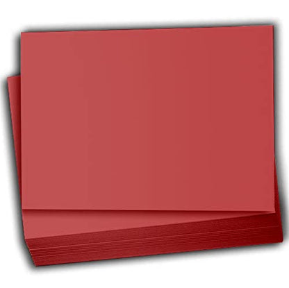 Hamilco Colored Scrapbook Cardstock Paper 5x7 Card Stock Paper 65 lb Cover 100 Pack (Crimson Red) - color: Crimson Red