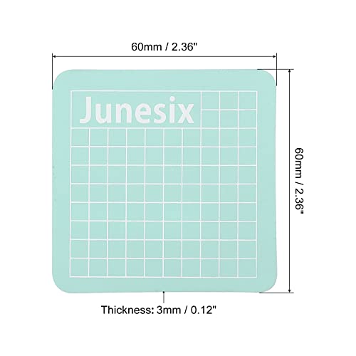 MECCANIXITY 2.4" x 2.4" Cutting Mats Rotary Fabric Mat Self Recover Sewing Mat Double Sided Mini for Hobbyist DIY Craft Creative Design, Mint Green - color: Mint Green