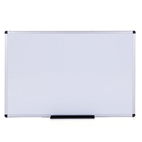 VIZ-PRO Dry Erase Board/Whiteboard, 72 x 40 Inches, Wall Mounted Board for School Office and Home - size: 72 x 40 Inches