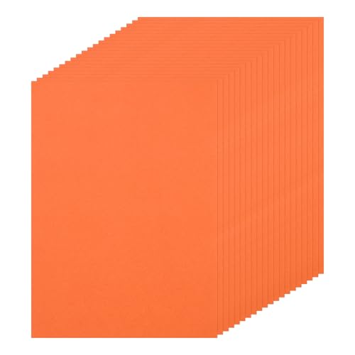 DMiotech 20 Pack Sanded Pastel Papers 11 x 8 Inch, Orange Pastel Papers 160GSM Art Cardstock Papers for Artists Crayons Charcoal DIY Crafts - color: Orange, size: 11 x 8 Inch