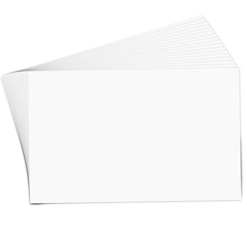 Large Index Cards 5x8 White Cardstock, Goefun 300 Pack Blank Note Cards, 80lb Thick Paper for Printing, Study Notes, Recipes, DIY Art Projects - color: white, size: 5x8-300pack