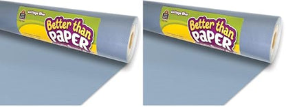 Teacher Created Resources Cottage Blue Better Than Paper® Bulletin Board Roll (TCR77911) (Pack of 2) - size: 48" x 144" (Pack of 2)