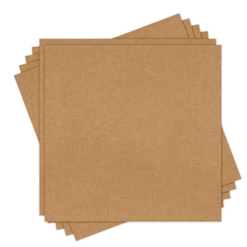 Brown Cardstock 12x12, 24 Sheets Goefun 80lb Heavyweight Kraft Paper Cardstock, Thick Brown Construction Paper for Card Making, Printing, Crafts, Invitations, DIY, Businnes - color: brown