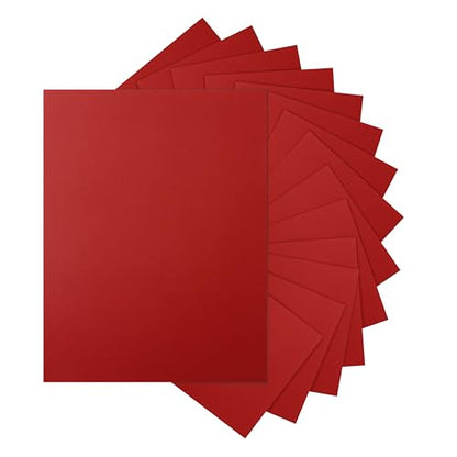 Silunkia 28 Sheets Christmas Red Cardstock 8.5 x 11 Craft Paper, 250gsm/92lb Thick Dark Red Card Stock Printer Paper for DIY Card Making, Thank You Cards, Wedding, Invitations, Birthday - color: Red, size: 28 Sheets