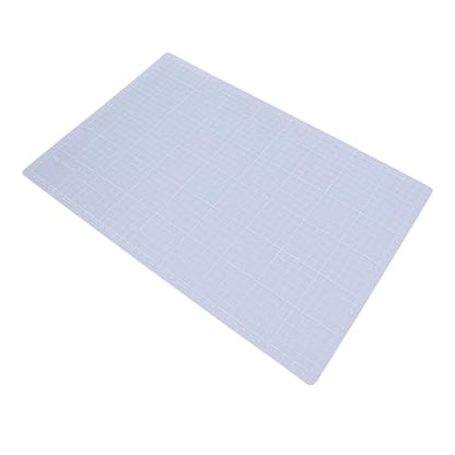 Keenso Transparent Non Slip Cutting Mat, A3 Size PVC Craft Mat for Precise Crafting Writing Painting (A3 Size) - size: 17.7"L x 11.8"W