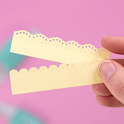Craftelier - Lever Punch Press for Making Blonde Dotted Dotted Edges on Paper and Cardboard Specially for Scrapbooking and Crafting | Size Approx. 15 x 5,02 x 5,02 cm - style: Die Cut Dotted Round Bows