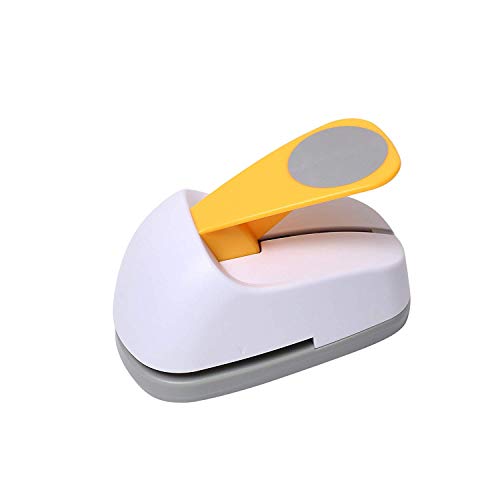 Craft Lever Punch 3 inch Circle Punch Circular Single Hole Punch Professional Tool for Paper Crafting DIY Projects，Gifts，Stationery，Education，Greeting Cards Arts Fun Projects - color: Pinck Cirlce