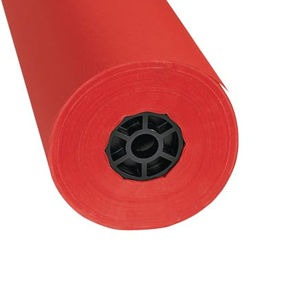 Colorations Dual Surface Paper Roll Classroom Supplies for Arts and Crafts Flame Red (36" x 1000') - DSFR - color: Flame Red
