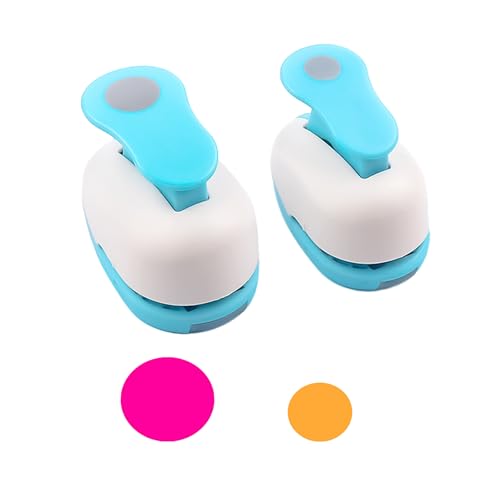2PCS Circle Cutter (1.5 inch+1 inch) Whole Hole Punch Shapes,Large Circular,Paper Punches for Crafting Paper Crafts Round Paper ，Journaling Handmade Cards,Gift Tags, Invitations,DIY Scrapbook - color: 1.5 inch+1 inch