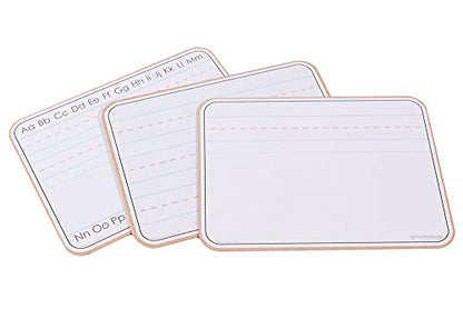 Handheld Dry Erase Board, 11" x 17" x 1/8" Handwriting Practice for Kids Double Sided Lap Board with Manuscript Print - color: 3 Sets of Lines