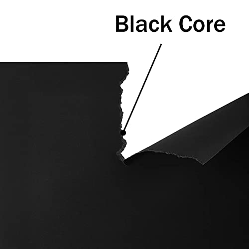 100 Sheets Black Cardstock 11x17 Thick Paper, Goefun 80lb Heavyweight Legal Printer Paper for Halloween, Arts, Crafts, Ledger, Tabloid, Posters - color: black