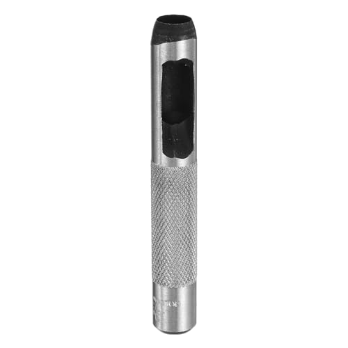 HARFINGTON Leather Round Hole Punch, 9mm Hollow Hole Puncher Cutter Carbon Steel Circle Hole Punching Cutting Tool for Belt/DIY Leather Craft - size: 9mm