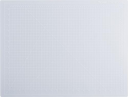 Dahle Vantage 10682 See-Through Premium Self-Healing Cutting Mat, 18"x24", 1/2" Grid, 5 Layers for Max Healing, Perfect for Crafts & Sewing, Clear - color: Clear, size: 24"L x 18"W