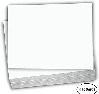 Hamilco White Cardstock Thick Paper - 4 x 6" Blank Heavy Weight 120 lb Cover Card Stock - 100 Pack - size: 4" x 6"