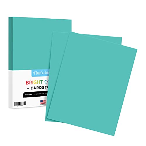 Premium Colored Card Stock Paper | 50 Sheets Pack | Superior Thick 65lb Cardstock, Perfect for School Supplies, Arts & Crafts | Acid & Lignin Free | 8.5 x 11" | Sea Blue - color: Sea blue