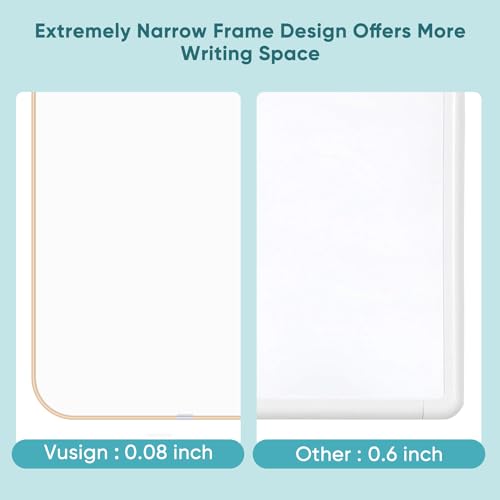 VUSIGN Small Dry Erase White Board, 8.5 x 11 Inches Mini Whiteboard, Magnetic Board for Wall, Fridge, Locker, Gold - color: Gold