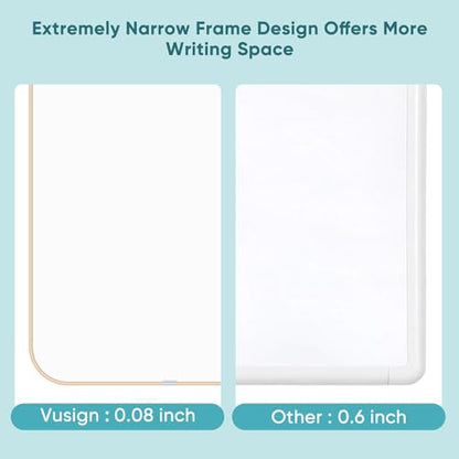 VUSIGN Small Dry Erase White Board, 8.5 x 11 Inches Mini Whiteboard, Magnetic Board for Wall, Fridge, Locker, Gold - color: Gold