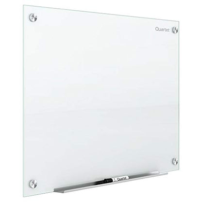 Quartet Dry Erase Board, Magnetic Whiteboard 3' x 2', Glass Board for Wall, Infinity, White (G3624NMW) - color: White, size: 36"W x 24"H