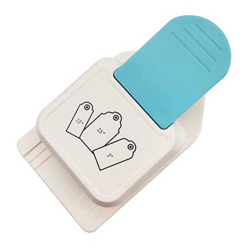 3 in 1 Craft Tag Punch, 1.5/2/2.5 Inch Gift Tag Paper Punches for DIY Projects, Card Making, Scrapbooking, Craft, Perfurador, DIY Puncher - color: Style A-Rounder Shape
