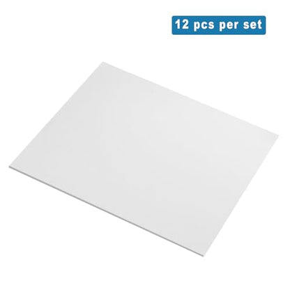 QIDIWIN EVA Foam Craft Sheets - 9x12 Inch 2mm Thick Versatile Non-Adhesive Foam for DIY, Cosplay, Scrapbooking, Classroom Projects - Durable, Flexible, Perfect for Crafting, 12 Pack(White) - color: White