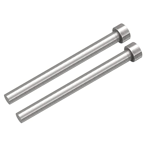 uxcell Straight Ejector Pins, 7mm (9/32") Dia. 65Mn Steel Round Tip Punch 100mm (4") Long for Mechanical Maintenance 2Pcs - size: 9/32"