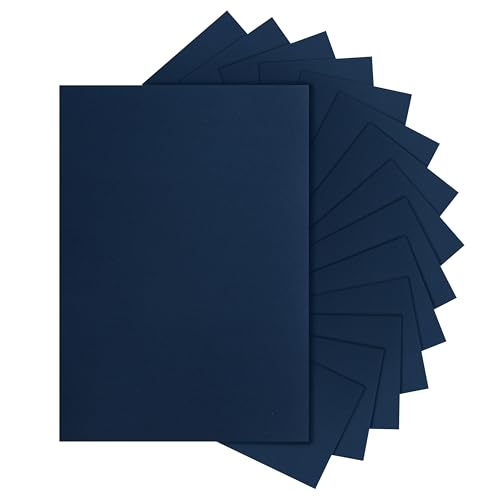 Silunkia 300 Sheets Navy Blue Cardstock 8.5 x 11 Crafts Paper, 75lb Heavyweight Dark Blue Paper Card Stock for Cards Making, Menus, Office Printer, Greeting Cards, Wedding Invitations - color: Navy Blue, size: 300 Sheets