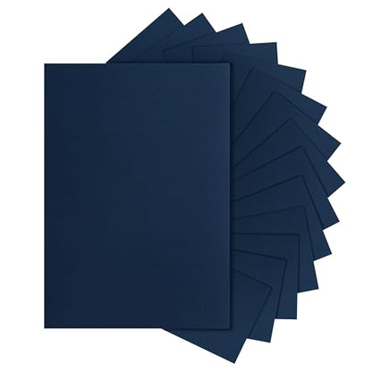 Silunkia 300 Sheets Navy Blue Cardstock 8.5 x 11 Crafts Paper, 75lb Heavyweight Dark Blue Paper Card Stock for Cards Making, Menus, Office Printer, Greeting Cards, Wedding Invitations - color: Navy Blue, size: 300 Sheets
