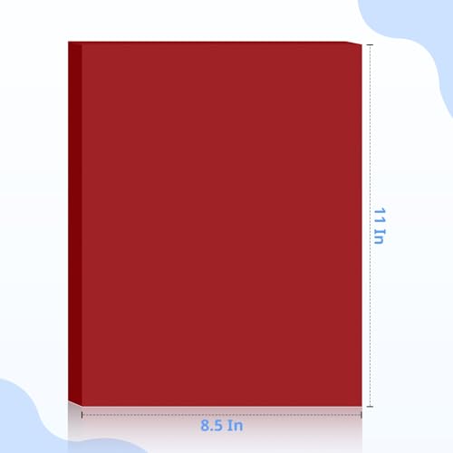 40 Sheets Red Cardstock 8.5 x 11 Premium Weight 200gsm Card Stock Printer Paper DIY Crafts School Supplies Construction Paper Invitation Greeting Cards - color: Red 40 Sheets, size: 40 Sheets