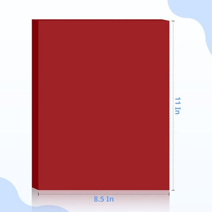 40 Sheets Red Cardstock 8.5 x 11 Premium Weight 200gsm Card Stock Printer Paper DIY Crafts School Supplies Construction Paper Invitation Greeting Cards - color: Red 40 Sheets, size: 40 Sheets