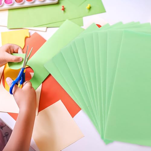 LALAFINA 10 Pack Foam Boards Blank Poster Board Sheets for Painting DIY Projects Model Making Classroom Displays 11.88 X 7.79 X 0.15 in - color: Green