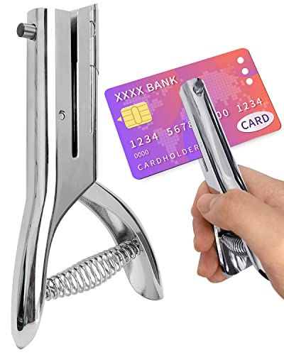 Hole Punch 1/4 Inch, Heavy Duty Single Hole Punch, Paper Card Portable Handheld Long Hole Puncher Single 2 Inch Reach Deep for PVC Paper ID Cards Plastic Cardboard (1/4"-6mm Hole) - style: 1/4"-6mm Hole